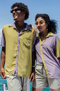 camisa azeitona verde